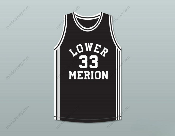 CUSTOM ANY Name Number  BRYANT 33 LOWER MERION HIGH SCHOOL ACES BLACK BASKETBALL JERSEY 2 Top Stitched S-6XL