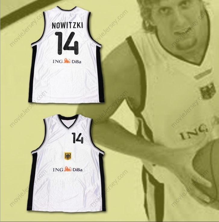CUSTOM ANY Name Number DIRK NOWITZKI GERMANY MVP BASKETBALL JERSEY STITCH SEWN Top Stitched S-6XL
