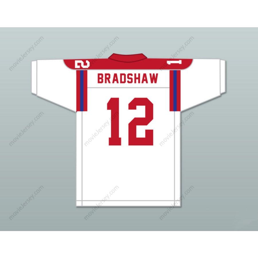 CUSTOM TERRY BRADSHAW 12 HIGH SCHOOL KNIGHTS WHITE FOOTBALL JERSEY All S-6XL