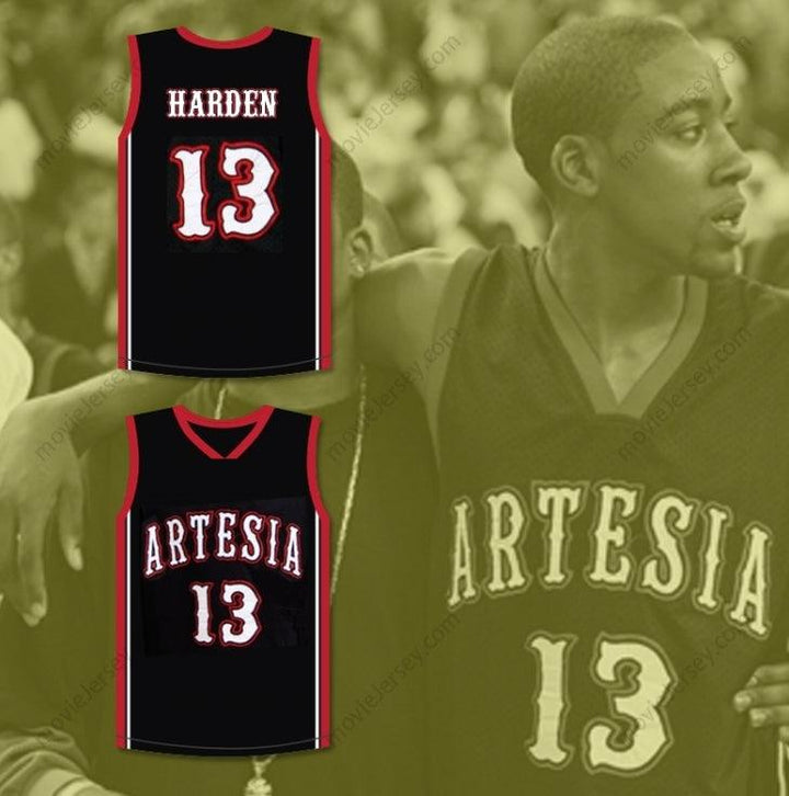 CUSTOM ANY Name Number JAMES HARDEN 13 HIGH SCHOOL BASKETBALL JERSEY Top Stitched S-6XL
