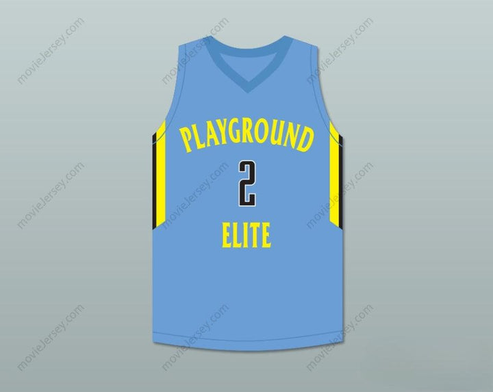 CUSTOM ANY Name Number TYLER HERRO 2 PLAYGROUND ELITE  LIGHT BLUE BASKETBALL JERSEY Top Stitched S-6XL