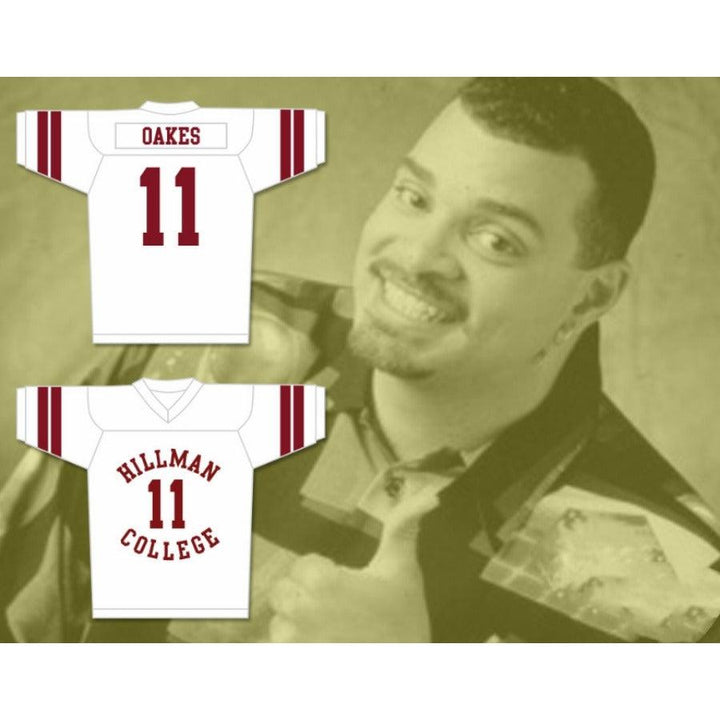 CUSTOM ANY Name Number WALTER OAKES 11 HILLMAN COLLEGE FOOTBALL JERSEY WITH EAGLE PATCH A DIFFERENT WORLD Top Stitched S-6XL