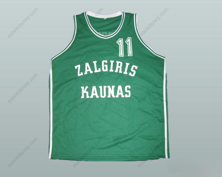CUSTOM ANY Name Number ARVYDAS SABONIS ZALGIRIS KAUNAS BASKETBALL JERSEY Top Stitched S-6XL