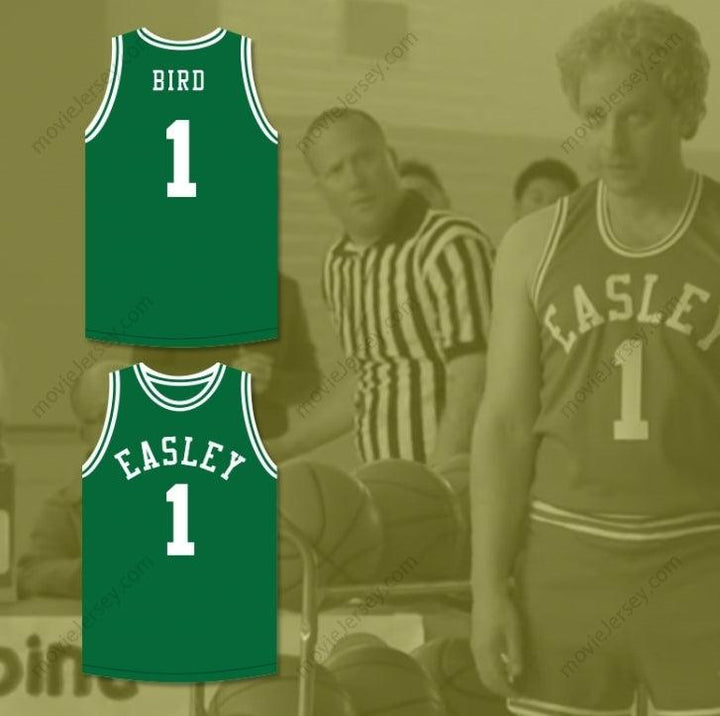 CUSTOM ANY Name Number LARRY BIRD 1 EASLEY HIGH SCHOOL BASKETBALL JERSEY THE LEGEND OF YOUNG LARRY BIRD SKIT Top Stitched S-6XL