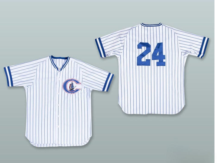 Custom Any Name Number DEREK JETER 24 WHITE PINSTRIPED BASEBALL JERSEY Top Stitched S-6XL