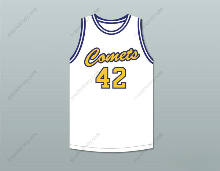 CUSTOM ANY Name Number AL HORFORD 42 GRAND LEDGE HIGH SCHOOL COMETS WHITE BASKETBALL JERSEY 1 Top Stitched S-6XL