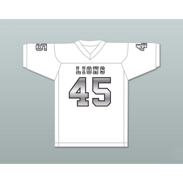 CUSTOM ANY Name Number CALEB GRANT 45 EMCC LIONS FOOTBALL JERSEY INCLUDES PATCHES Top Stitched S-6XL