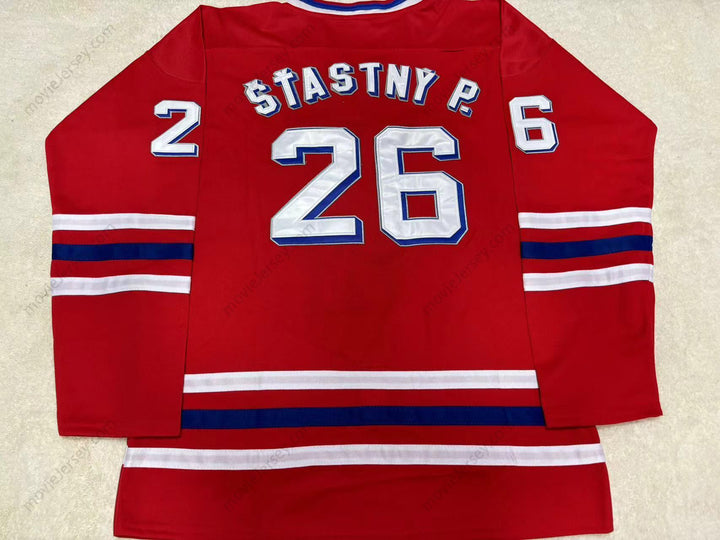 Custom Any Name Number PETER STASTNY CZECHOSLOVAKIA HOCKEY JERSEY Top Stitched S-6XL