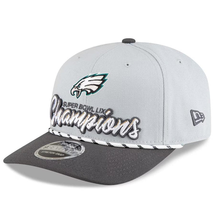 Men’s Women New Era Gray/Charcoal Locker Room Trophy Collection 9SEVENTY Rope Adjustable Hat