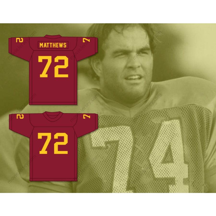 CUSTOM ANY Name Number BRUCE MATTHEWS 72 ARCADIA HIGH SCHOOL APACHES Football Jersey Top Stitched S-6XL