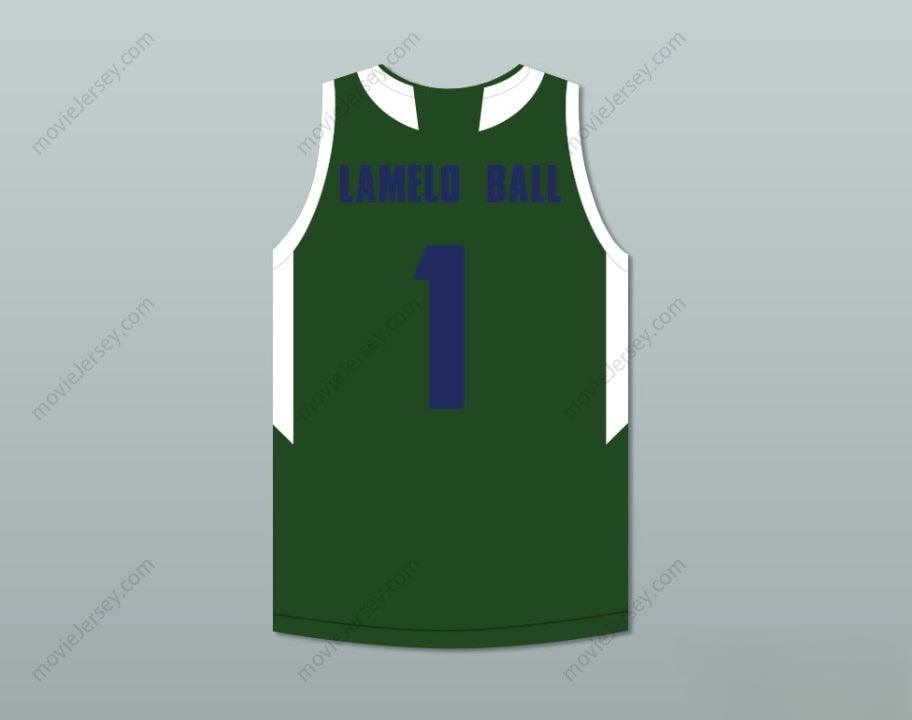 CUSTOM ANY Name Number LAMELO BALL 1 CHINO HILLS HUSKIES GREEN BASKETBALL JERSEY WITH PATCH Top Stitched S-6XL