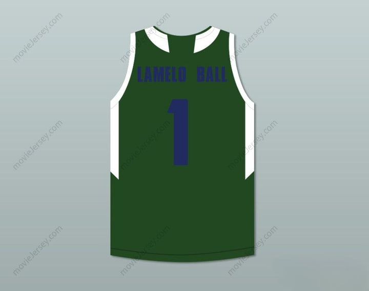 CUSTOM ANY Name Number LAMELO BALL 1 CHINO HILLS HUSKIES GREEN BASKETBALL JERSEY WITH PATCH Top Stitched S-6XL