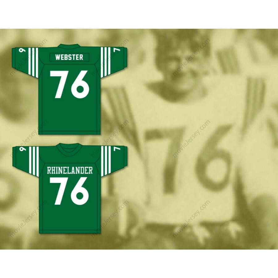 CUSTOM ANY Name Number MIKE WEBSTER 76 RHINELANDER HIGH SCHOOL HODAGS Football Jersey Top Stitched S-6XL