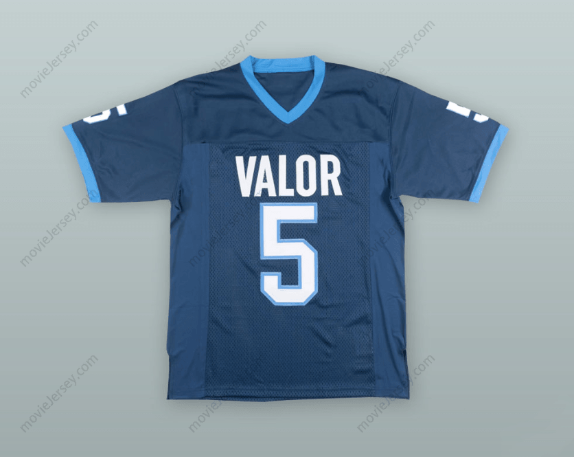 CUSTOM ANY Name Number CHRISTIAN MCCAFFREY 5 VALOR CHRISTIAN HIGH SCHOOL  BLUE FOOTBALL JERSEY Top Stitched S-6XL