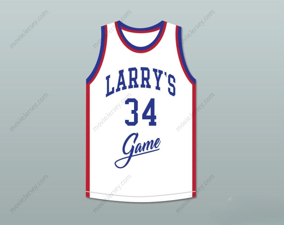 CUSTOM ANY Name Number RAY TOLBERT 34 LARRY'S GAME WHITE BASKETBALL JERSEY 1988 CHARITY EVENT Top Stitched S-6XL