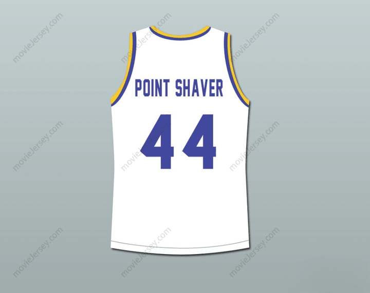CUSTOM ANY Name Number ANTHONY C HALL TONY THE POINT SHAVER 44 WESTERN UNIVERSITY DOLPHINS WHITE BASKETBALL JERSEY BLUE CHIPS Top Stitched S-6XL