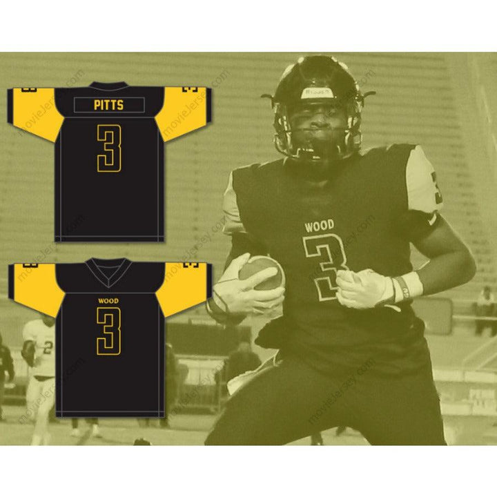 CUSTOM ANY Name Number KYLE PITTS 3 ARCHBISHOP WOOD CATHOLIC HIGH SCHOOL VIKINGS Football Jersey Top Stitched S-6XL