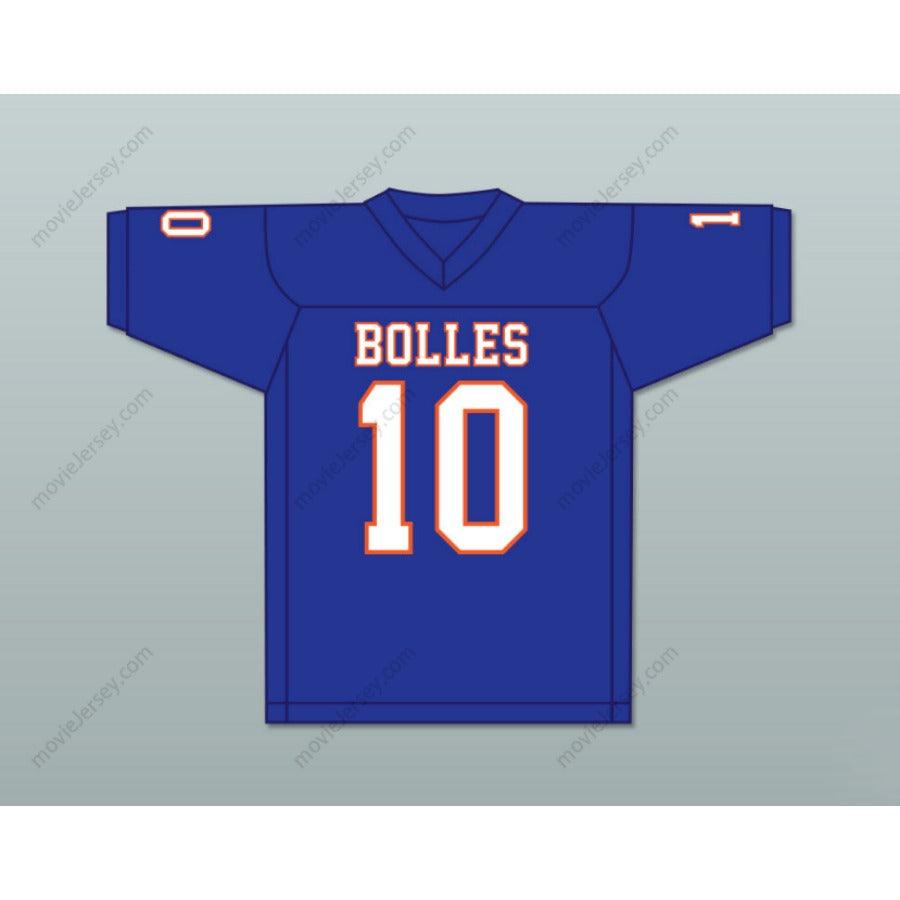 CUSTOM ANY Name Number MAC JONES 10 THE BOLLES SCHOOL BULLDOGS Top Stitched S-6XL