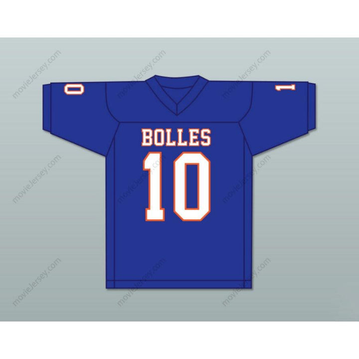 CUSTOM ANY Name Number MAC JONES 10 THE BOLLES SCHOOL BULLDOGS Top Stitched S-6XL