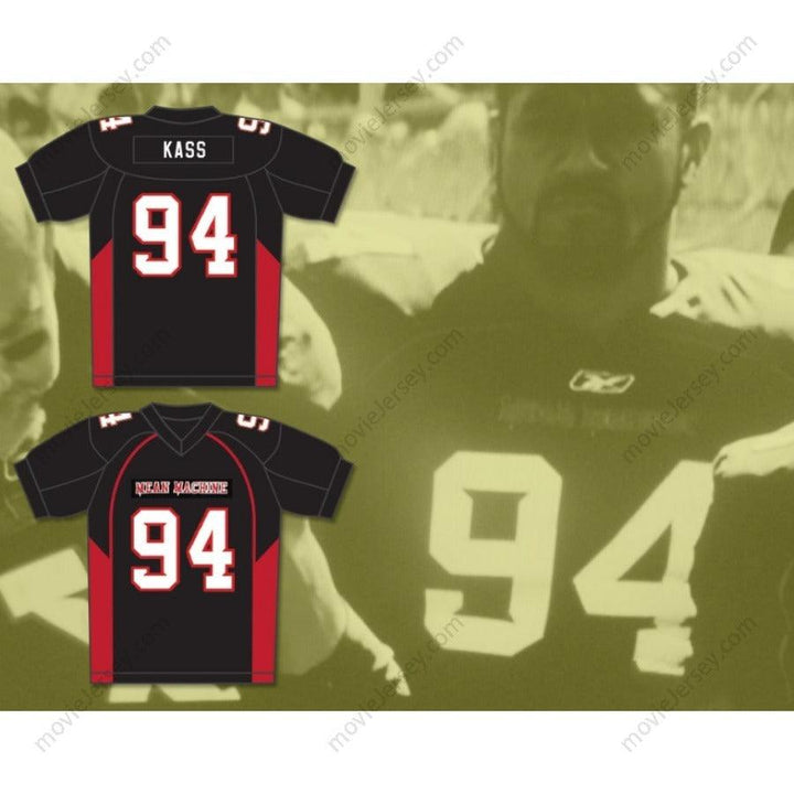 CUSTOM ANY Name Number 94 KASS MEAN MACHINE CONVICTS Football Jersey Top Stitched S-6XL