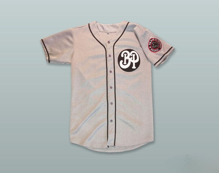 Custom Any Name Number BLACK PANTHERS 29 GRAY BUTTON DOWN BASEBALL JERSEY Top Stitched S-6XL
