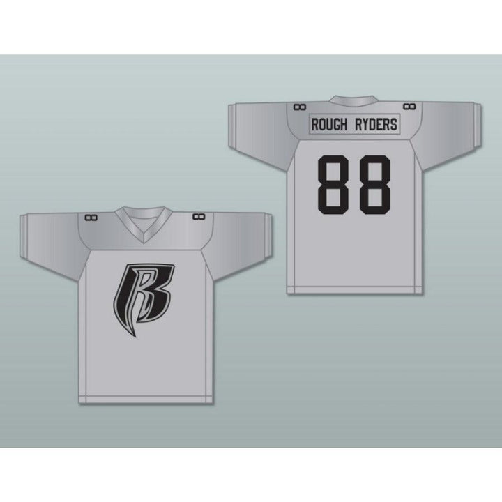 CUSTOM ANY Name Number ROUGH RYDERS 88 SILVER Football Jersey Top Stitched S-6XL