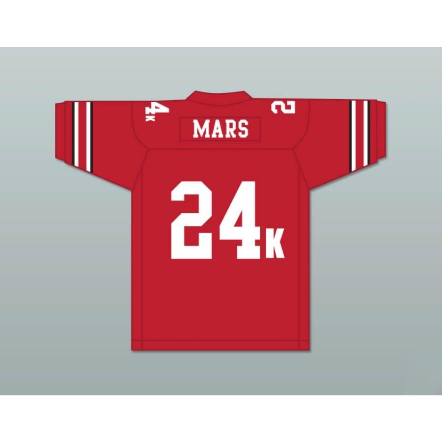 CUSTOM ANY Name Number BRUNO MARS 24K RED Football Jersey Top Stitched S-6XL