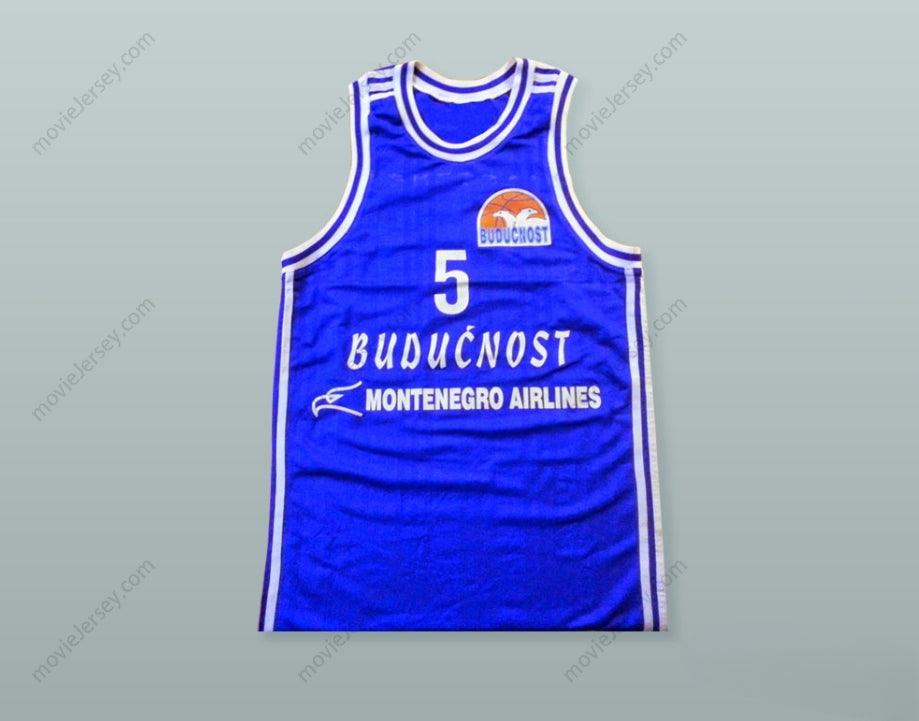 CUSTOM ANY Name Number GAVRILO PAJOVIC 5 KK BUDUCNOST PODGORICA BASKETBALL JERSEY WITH PATCH Top Stitched S-6XL