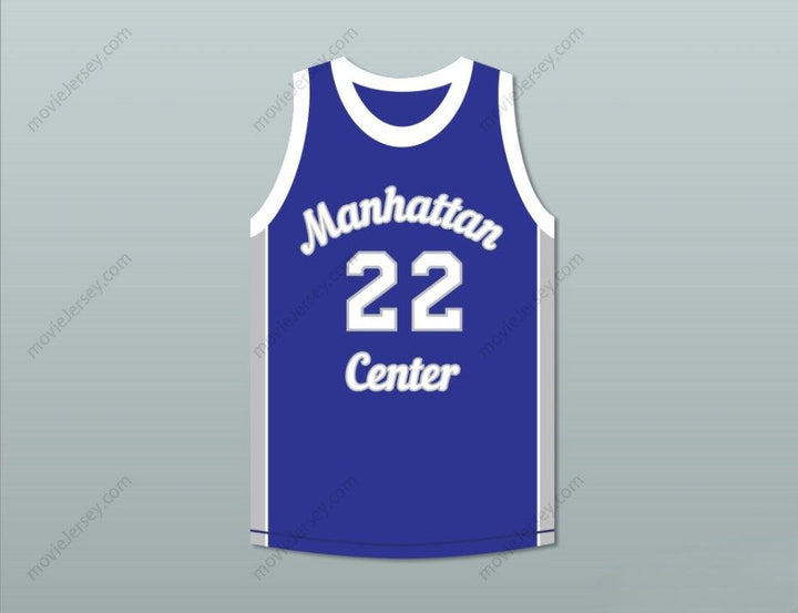 CUSTOM ANY Name Number RAPPER MASON 'MASE' BETHA 22  CENTER RAMS BLUE BASKETBALL JERSEY Top Stitched S-6XL