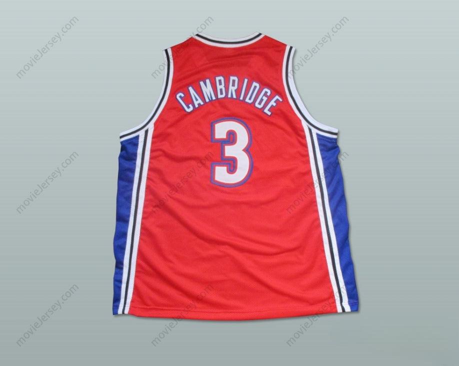CUSTOM ANY Name Number CALVIN CAMBRIDGE 3 LOS ANGELES KNIGHTS RED BASKETBALL JERSEY WITH LIKE MIKE PATCH Top Stitched S-6XL
