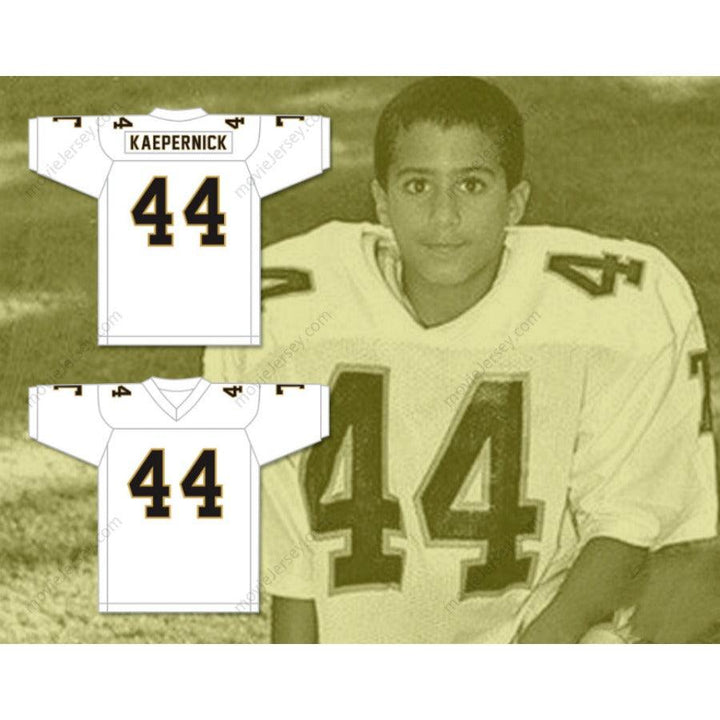 CUSTOM ANY Name Number COLIN KAEPERNICK 44 TURLOCK YOUTH LEAGUE WHITE FOOTBALL JERSEY Top Stitched S-6XL