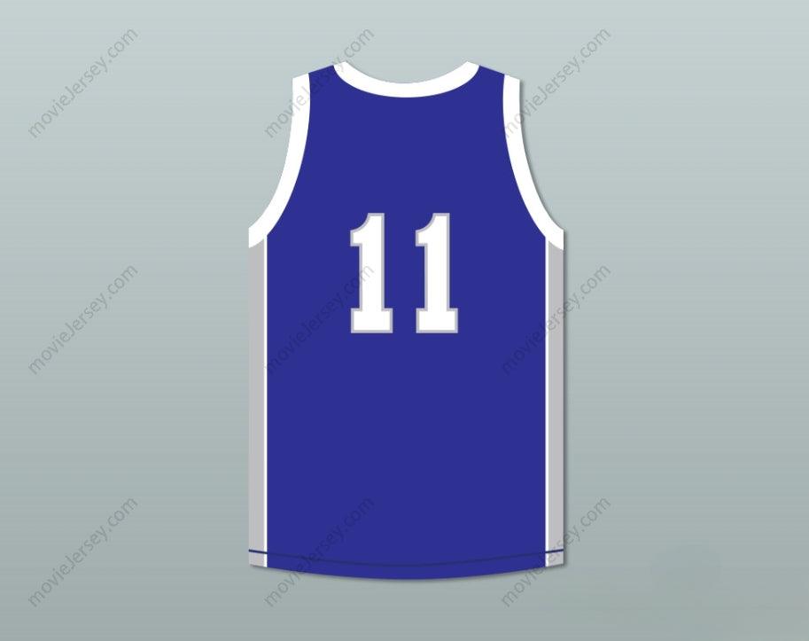 CUSTOM ANY Name Number CAMERON GILES 11  CENTER RAMS BLUE BASKETBALL JERSEY Top Stitched S-6XL