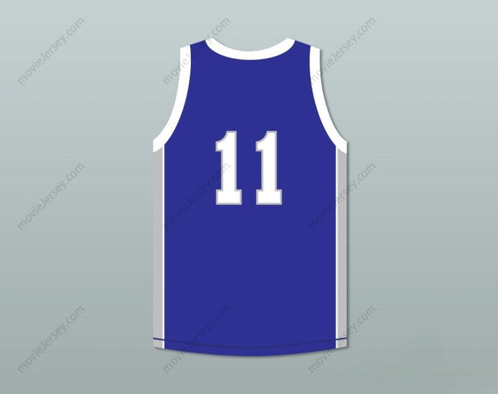 CUSTOM ANY Name Number CAMERON GILES 11  CENTER RAMS BLUE BASKETBALL JERSEY Top Stitched S-6XL