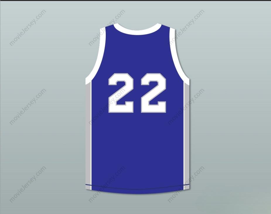 CUSTOM ANY Name Number RAPPER MASE 22  CENTER RAMS BLUE BASKETBALL JERSEY Top Stitched S-6XL