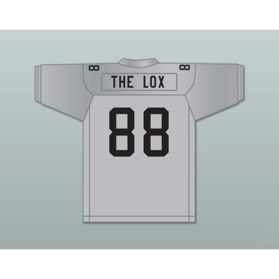CUSTOM ANY Name Number THE LOX ROUGH RYDERS 88 SILVER Football Jersey Top Stitched S-6XL