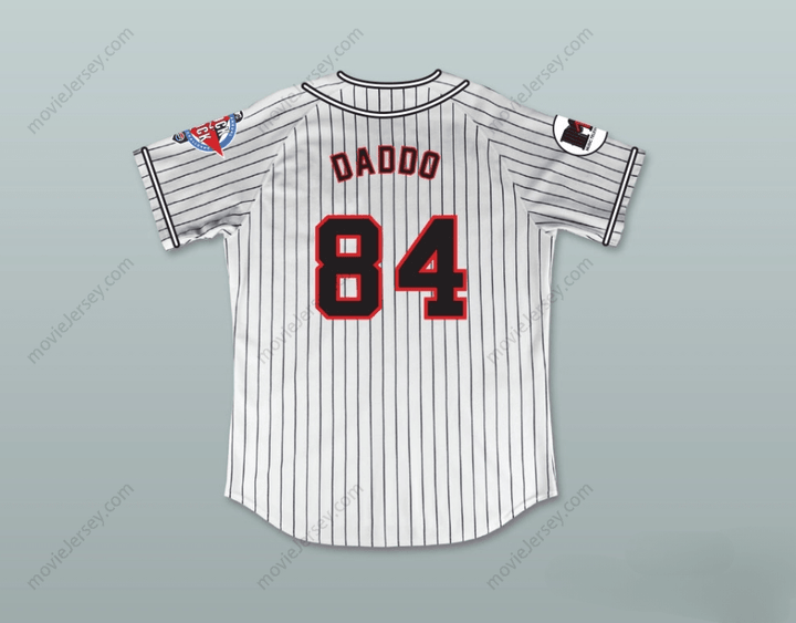 Custom Any Name Number CAMERON DADDO 84 HOMEBOYS PINSTRIPED BASEBALL JERSEY 6TH ANNUAL ROCK N' JOCK SOFTBALL CHALLENGE 1995 Top Stitched S-6XL