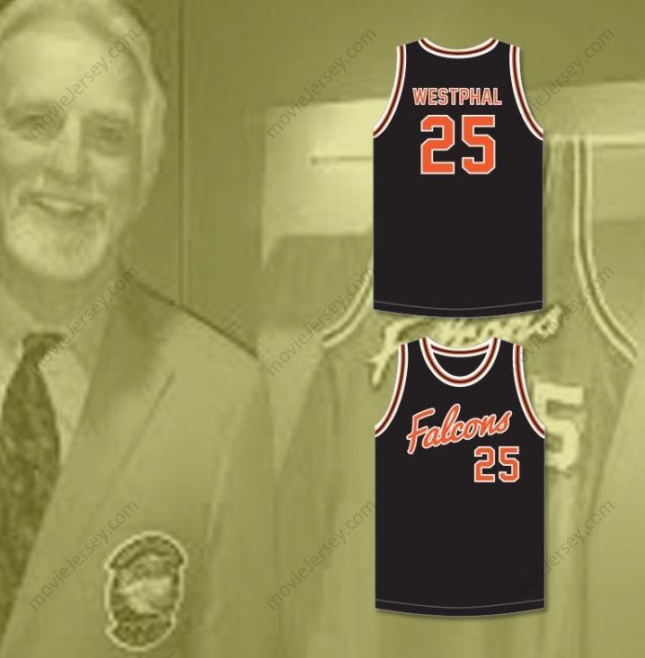 CUSTOM ANY Name Number PAUL WESTPHAL 25 AVIATION HIGH SCHOOL FALCONS BLACK BASKETBALL JERSEY Top Stitched S-6XL