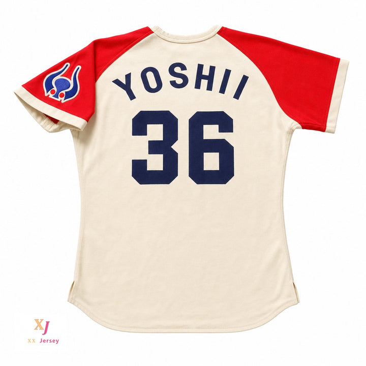 Custom Any Name Number BUFFALOES YOSHII 36 JAPAN BASEBALL JERSEY ANY NAME OR NUMBER NEW Top Stitched S-6XL