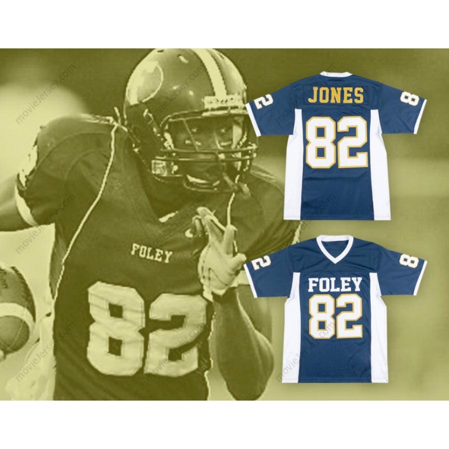 CUSTOM ANY Name Number JULIO JONES 82 FOLEY HIGH SCHOOL LIONS BLUE FOOTBALL JERSEY Top Stitched S-6XL