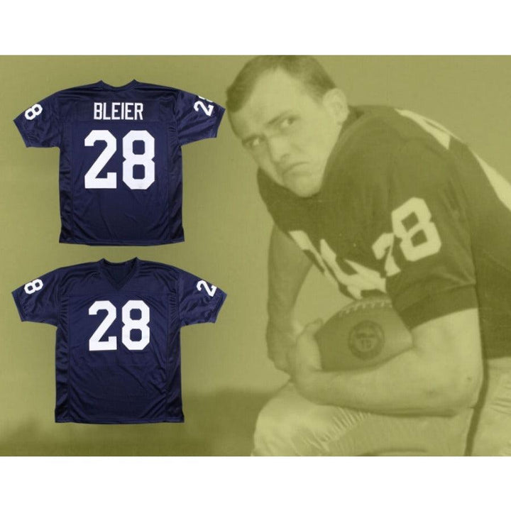 CUSTOM ANY Name Number ROCKY BLEIER 28 NOTRE DAME Football Jersey Top Stitched S-6XL