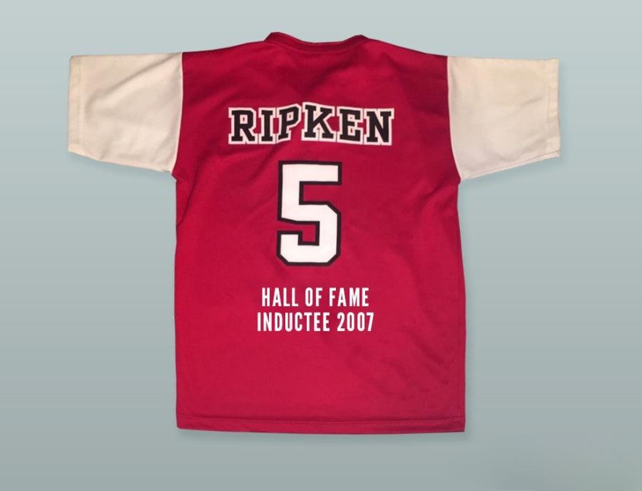 Custom Any Name Number CAL RIPKEN JR. 5  RED WINGS RED BASEBALL JERSEY HOF INDUCTEE 2007 Top Stitched S-6XL