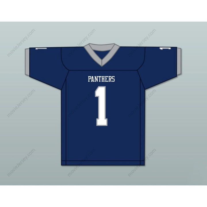 CUSTOM ANY Name NAVY BLUE KENNETH GAINWELL 1 YAZOO COUNTY HIGH SCHOOL PANTHERS FOOTBALL JERSEY Top Stitched S-6XL