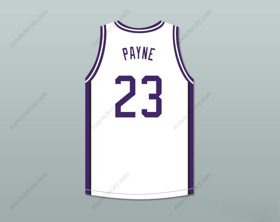 CUSTOM ANY Name Number MARTIN PAYNE 23 MORRIS BROWN COLLEGE WOLVERINES WHITE BASKETBALL JERSEY PATCH Top Stitched S-6XL