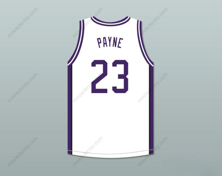 CUSTOM ANY Name Number MARTIN PAYNE 23 MORRIS BROWN COLLEGE WOLVERINES WHITE BASKETBALL JERSEY PATCH Top Stitched S-6XL