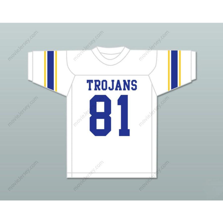 CUSTOM ANY Name Number DICK LANE 81 ANDERSON HIGH SCHOOL TROJANS WHITE FOOTBALL JERSEY Top Stitched S-6XL