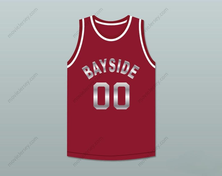CUSTOM ANY Name Number SAVED BY THE BELL SCREECH 00 BAYSIDE TIGERS BASKETBALL JERSEY MAROON Top Stitched S-6XL