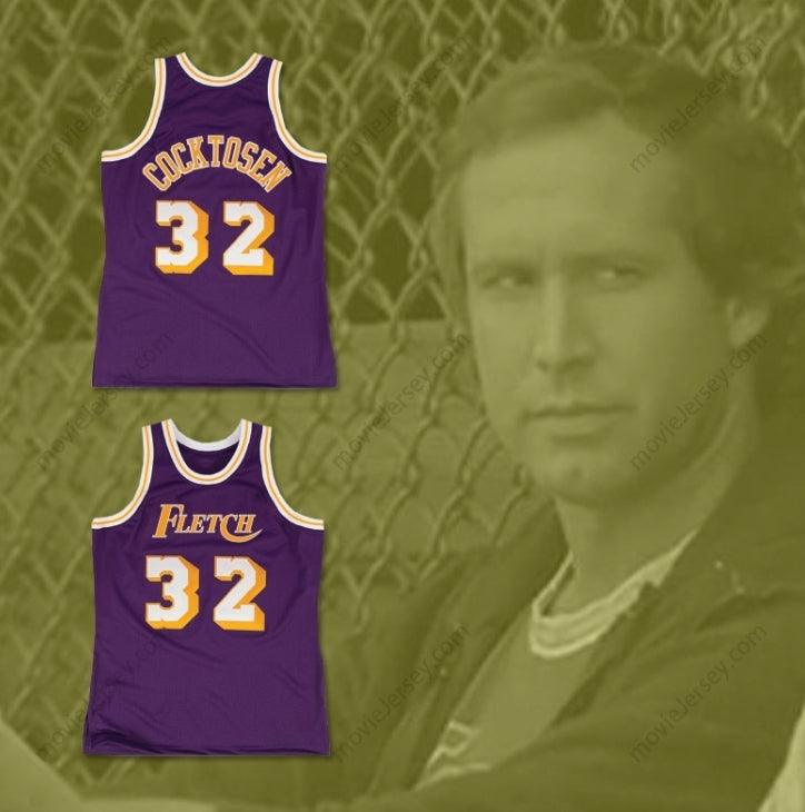 CUSTOM ANY Name Number FLETCH ALIAS SERIES JOHN COCKTOSEN 32 BASKETBALL JERSEY Top Stitched S-6XL