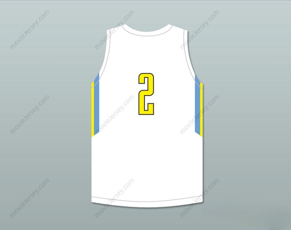 CUSTOM ANY Name Number PLAYER 2 PLAYGROUND ELITE  WHITE BASKETBALL JERSEY Top Stitched S-6XL