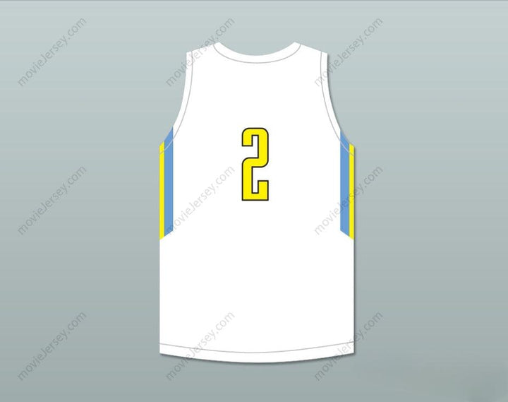 CUSTOM ANY Name Number PLAYER 2 PLAYGROUND ELITE  WHITE BASKETBALL JERSEY Top Stitched S-6XL