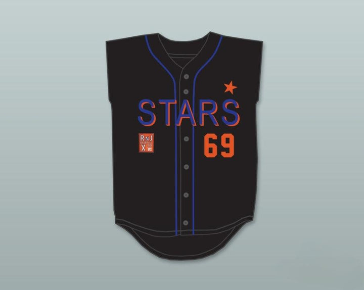 Custom Any Name Number ANGELICA BRIDGES 69 STARS SOFTBALL JERSEY 10TH ANNUAL ROCK 'N JOCK SOFTBALL CHALLENGE 1999 Top Stitched S-6XL